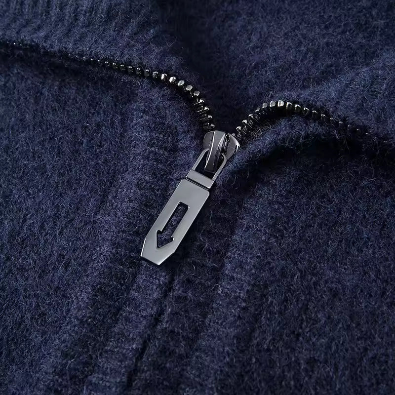 Pull à col zippé 100% Cachemire