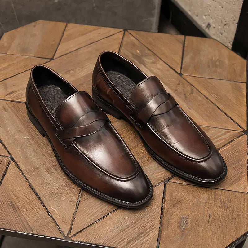 Mocassins en cuir décontractés