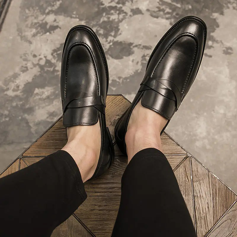 Mocassins en cuir décontractés