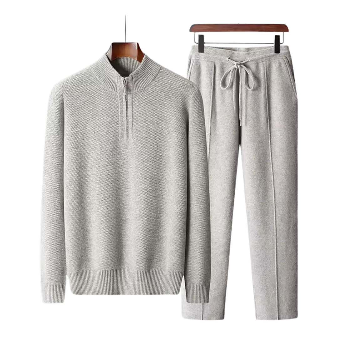 Survêtement zippé en laine mérinos 100%