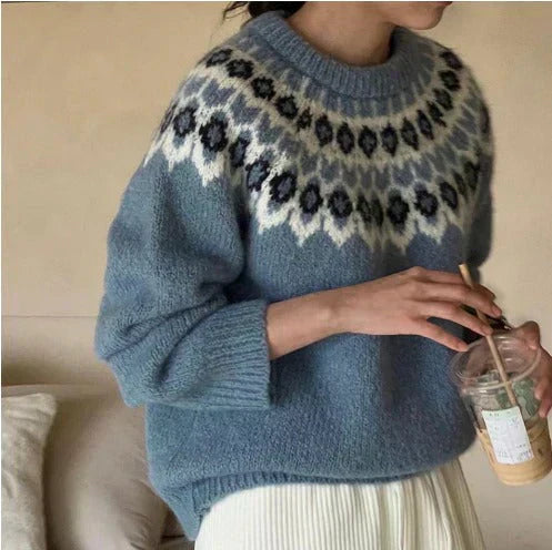 Kaisa | Pull en Jacquard Stylé